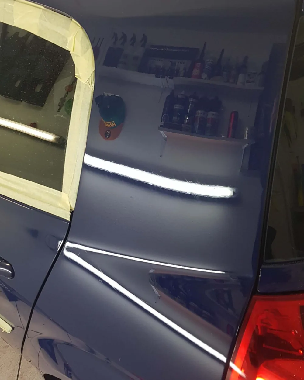 Primerjava laka vozila pred in po poliranju, po obdelavi